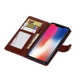 X iPhone Wallet Case booktype tegnebog sag Brown