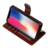 X iPhone-Mappen-Kasten Booktype Mappenkasten Brown