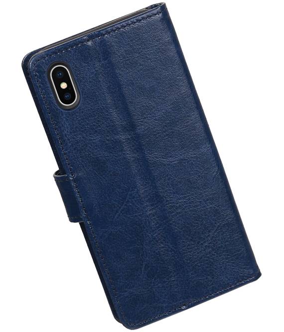 iPhone X Wallet case booktype wallet case Dark Blue