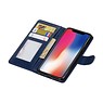 iPhone X Portemonnee hoesje booktype wallet case DonkerBlauw