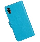 X iPhone-Mappen-Kasten Booktype Mappenkasten Türkis