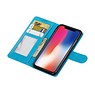 iPhone X Wallet case booktype wallet case Turquoise