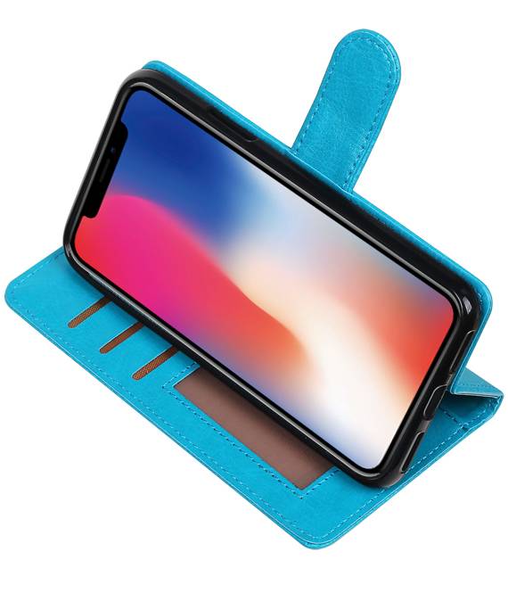 iPhone X Wallet case booktype wallet case Turquoise