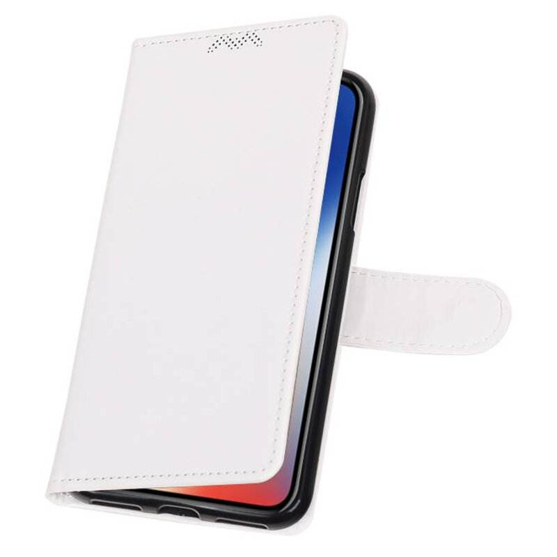 Caja de la carpeta X iPhone caso Booktype cartera blanca
