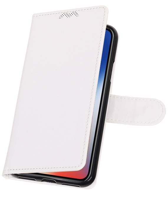 X iPhone cassa del raccoglitore caso booktype portafoglio Bianco