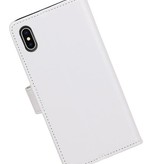 X iPhone Wallet Case Portefeuille booktype cas blanc
