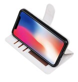 Caja de la carpeta X iPhone caso Booktype cartera blanca