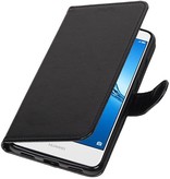 Huawei Y7 / Y7 Premier Wallet booktype portefeuille noir cas