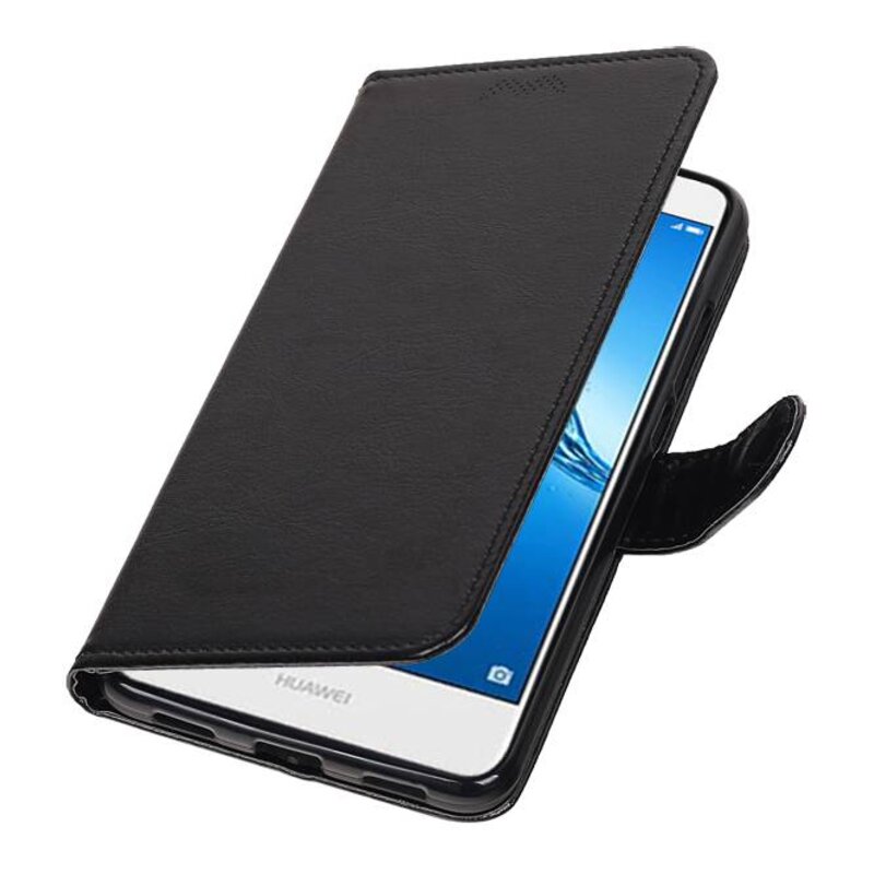 Huawei Y7 / Y7 Prime Wallet booktype Sort tegnebog sag