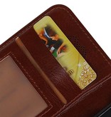 caso de libros cartera Huawei Y5 II caja de la carpeta de Brown
