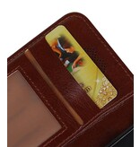 Huawei Y5 II Wallet tilfælde bog typen tegnebog sag Brown