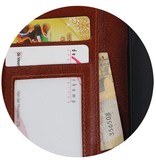 Huawei Y5 II Wallet cas étui portefeuille type de livre Brown