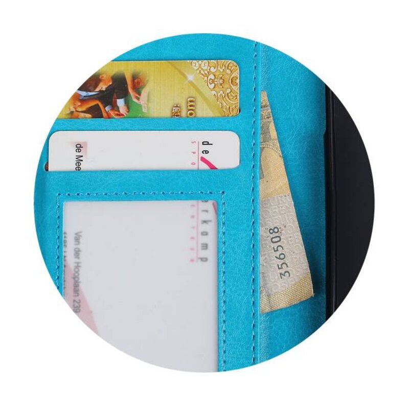 Huawei Y5 II Wallet Fall Booktype Brieftasche Turquoise