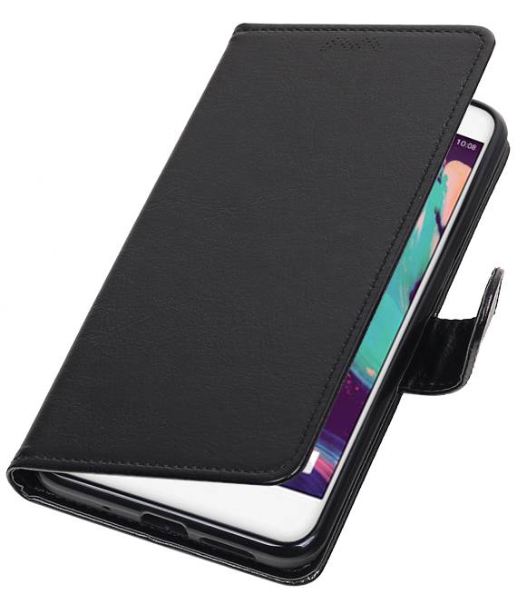 HTC One X10 Portemonnee hoesje booktype wallet case Zwart