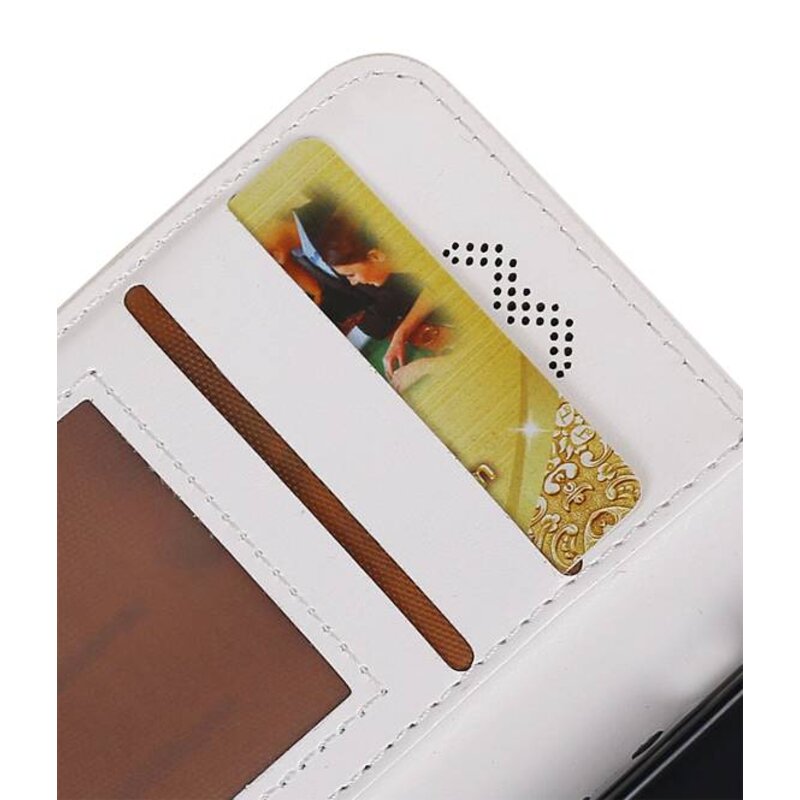 Huawei P9 Lite Wallet Fall Buchtyp Mappenkasten Weiß