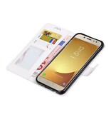 Galaxy J7 2017 Type étui portefeuille de livre de étui portefeuille blanc