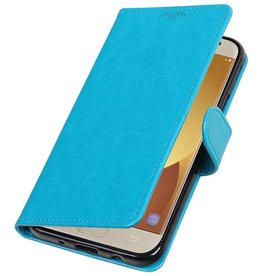 Galaxy J7 2017 cassa del raccoglitore booktype portafoglio Turchese