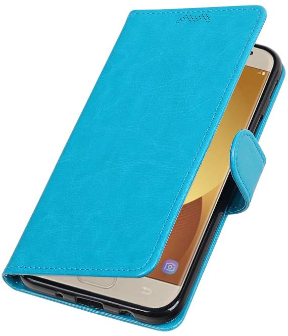 Galaxy J7 2017 cassa del raccoglitore booktype portafoglio Turchese