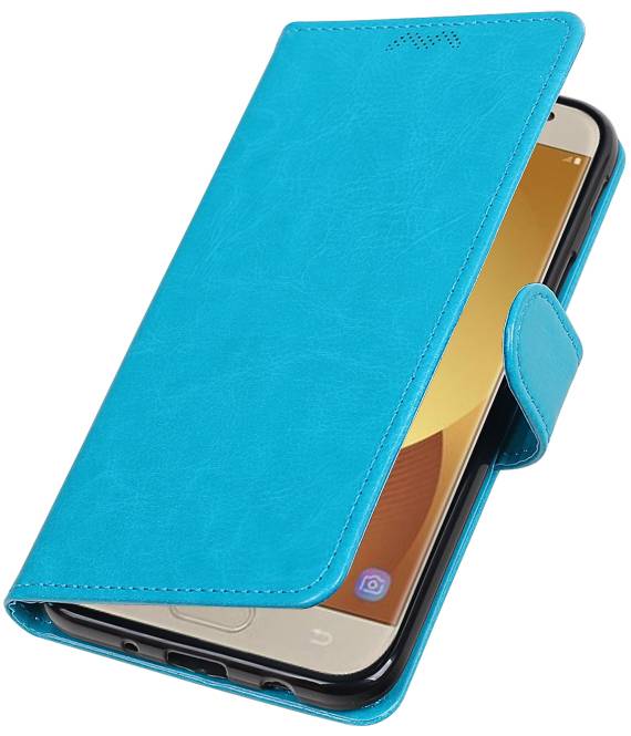 Galaxy J7 2017 Etui Portefeuille Portefeuille booktype Turquoise