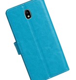 Galaxy J7 2017 Portemonnee hoesje booktype wallet Turquoise