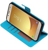 Galaxy J7 2017 Etui Portefeuille Portefeuille booktype Turquoise
