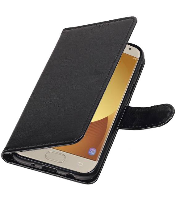 Galaxy J5 2017 Etui Portefeuille booktype portefeuille noir cas