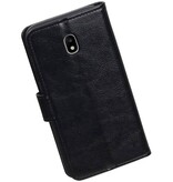 Galaxy J5 2017 Portemonnee hoesje booktype wallet case Zwart