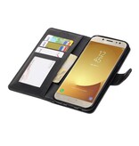 Galaxy J5 2017 Portemonnee hoesje booktype wallet case Zwart