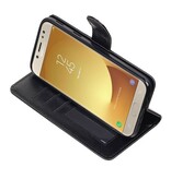 Galaxy J5 2017 Portemonnee hoesje booktype wallet case Zwart