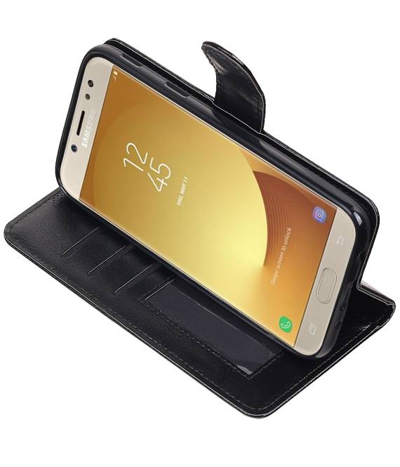 Galaxy J5 2017 Wallet case booktype wallet case Black