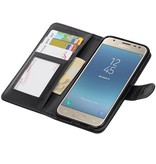 Galaxy J3 2017 Portafoglio caso booktype caso Nero portafoglio