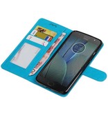 Moto G5s Plus Portemonnee hoesje booktype wallet Turquoise
