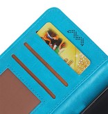 Moto E4 Plus Wallet case booktype wallet Turquoise