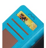 Moto E4 Plus Wallet tilfælde booktype pung Turkis