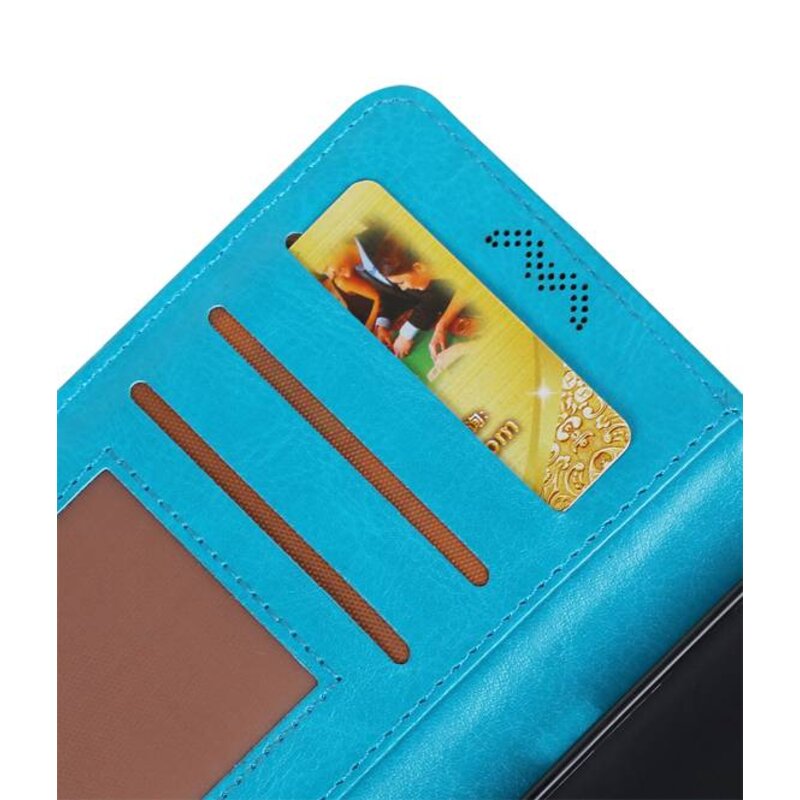 Moto E4 Plus Wallet tilfælde booktype pung Turkis