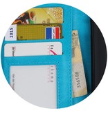 Moto E4 Plus Wallet tilfælde booktype pung Turkis