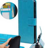 Moto E4 Plus Portemonnee hoesje booktype wallet Turquoise