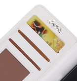 Moto C Plus Portemonnee hoesje booktype wallet case Wit