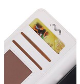 Moto C Plus Wallet tilfælde bog typen tegnebog sag Hvid