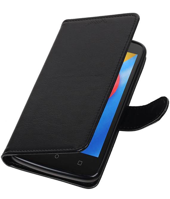 Moto C Wallet case booktype wallet case Black