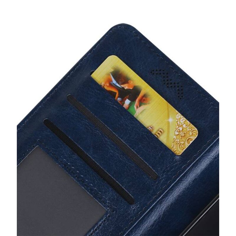 Moto C Wallet Buchkasten Typ Mappenkasten Dunkelblau
