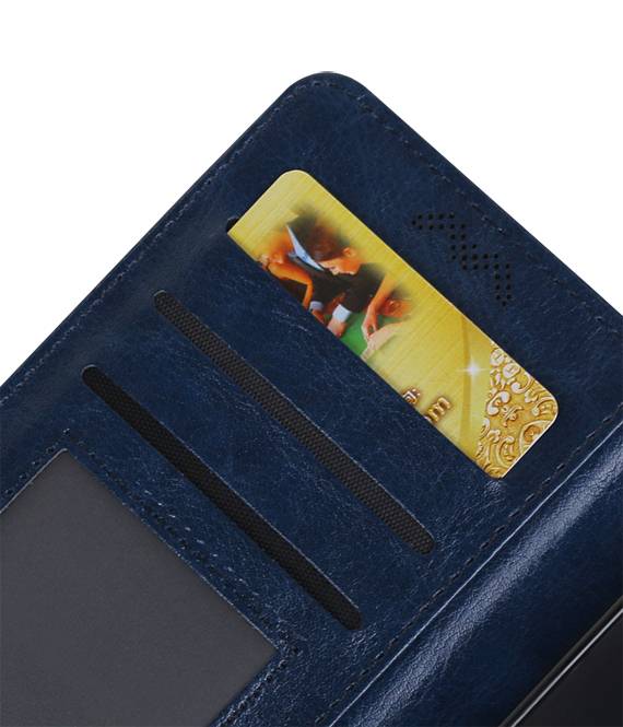 Moto C Wallet bogreol typen tegnebog sag Mørkeblå