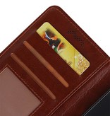 Caso moto Monedero caso C Booktype Carpeta de Brown