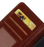 Moto Wallet Case C booktype portefeuille affaire Brown