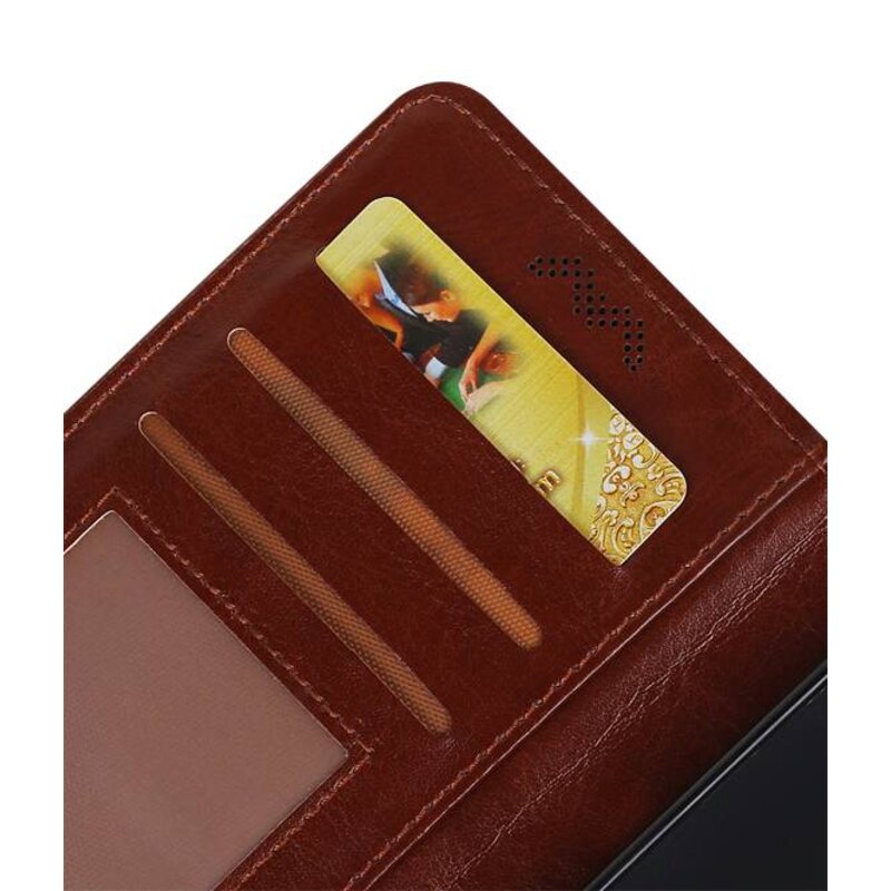 Caso moto Monedero caso C Booktype Carpeta de Brown