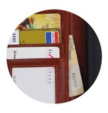 Caso moto Monedero caso C Booktype Carpeta de Brown