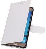 Galaxy J5 2016 caja de la carpeta caso de libros cartera blanca