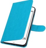 7 De plus iPhone Wallet Case Portefeuille booktype Turquoise