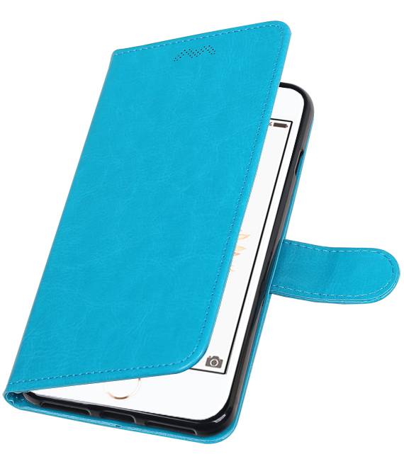 7 De plus iPhone Wallet Case Portefeuille booktype Turquoise