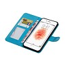 7 De plus iPhone Wallet Case Portefeuille booktype Turquoise